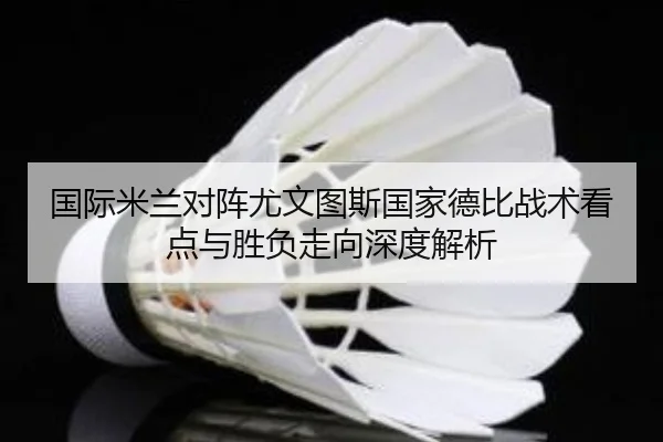国际米兰对阵尤文图斯国家德比战术看点与胜负走向深度解析
